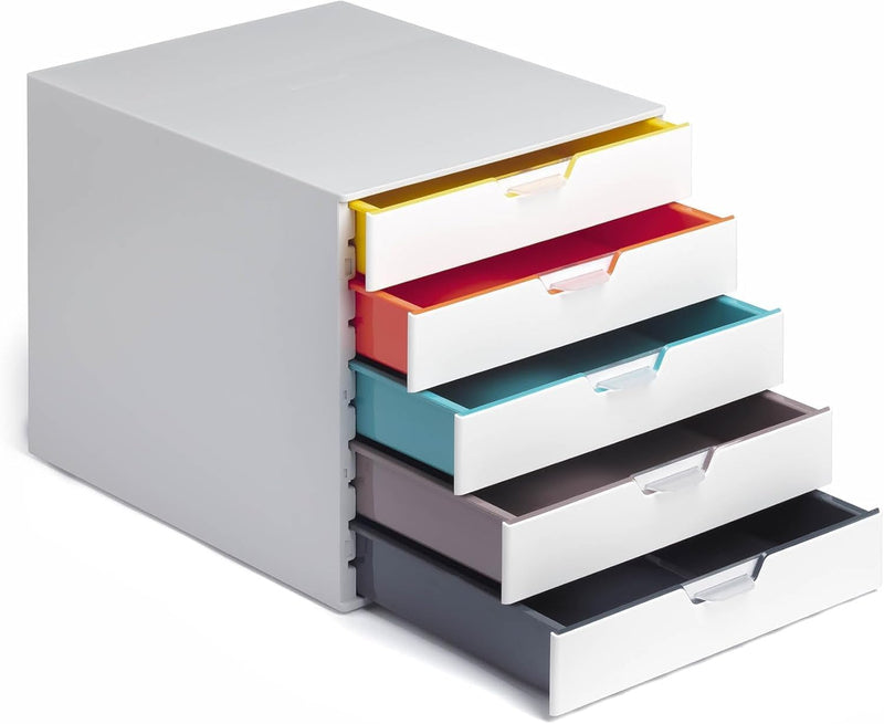 Varicolor Mix 5 Drawer Unit Desktop Set