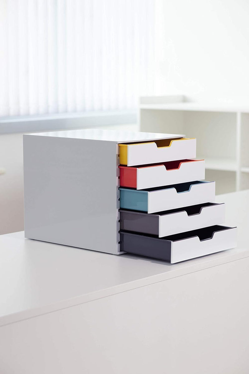 Varicolor Mix 5 Drawer Unit Desktop Set