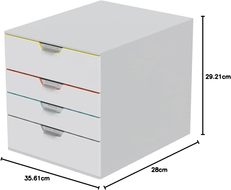 Varicolor Mix 5 Drawer Unit Desktop Set