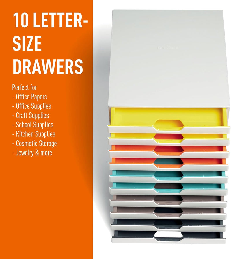 Varicolor Mix 5 Drawer Unit Desktop Set