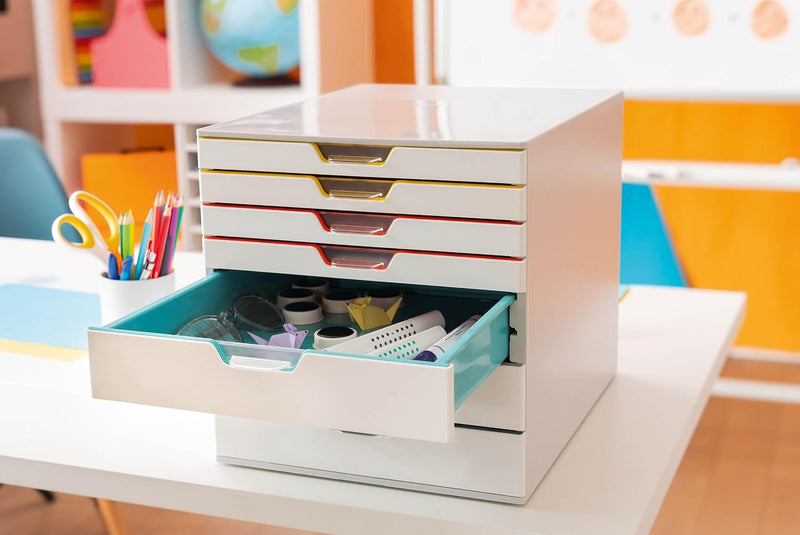 Varicolor Mix 5 Drawer Unit Desktop Set
