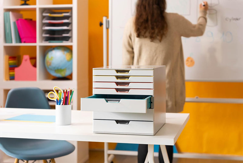 Varicolor Mix 5 Drawer Unit Desktop Set