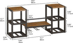 Industrial Wall Mounted Wine Rack with 3 Steam