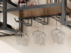 Industrial Wall Mounted Wine Rack with 3 Steam