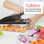 Vegetable Chopper Spiraliser 4 Stainless Steel Blades Dicer