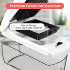 Vegetable Chopper Spiraliser 4 Stainless Steel Blades Dicer