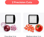 Vegetable Chopper Spiraliser 4 Stainless Steel Blades Dicer