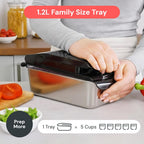 Vegetable Chopper Spiraliser 4 Stainless Steel Blades Dicer