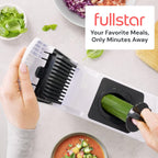 Vegetable Chopper Spiraliser 4 Stainless Steel Blades Dicer