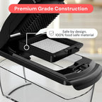 Vegetable Chopper Spiraliser 4 Stainless Steel Blades Dicer