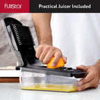 Vegetable Chopper Spiraliser 4 Stainless Steel Blades Dicer
