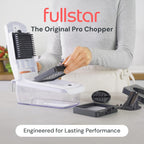 Vegetable Chopper Spiraliser 4 Stainless Steel Blades Dicer