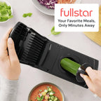 Vegetable Chopper Spiraliser 4 Stainless Steel Blades Dicer