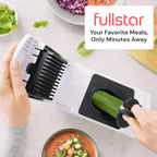 Vegetable Chopper Spiraliser 4 Stainless Steel Blades Dicer