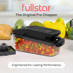 Vegetable Chopper Spiraliser 4 Stainless Steel Blades Dicer