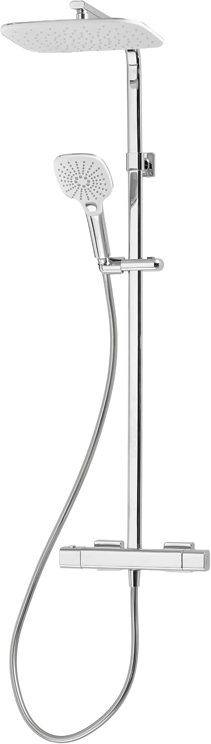 Velino Cool Touch Bar Diverter Thermostatic Shower Mixer