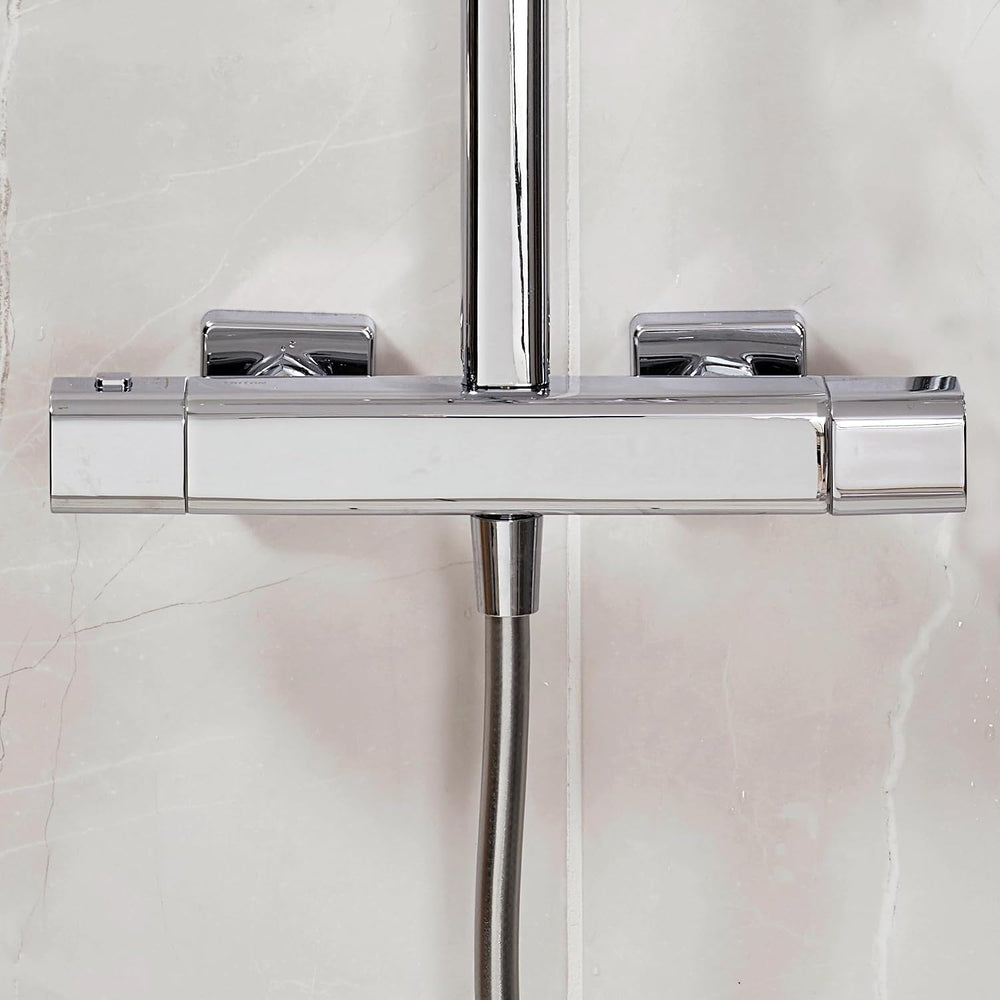 Velino Cool Touch Bar Diverter Thermostatic Shower Mixer