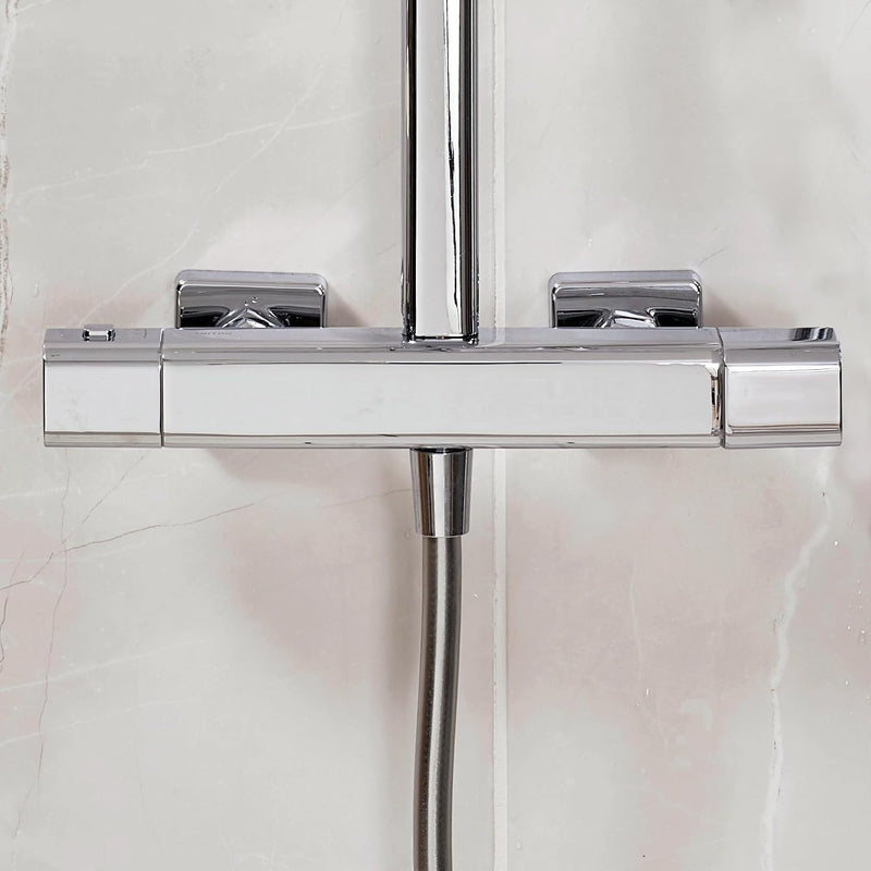 Velino Cool Touch Bar Diverter Thermostatic Shower Mixer