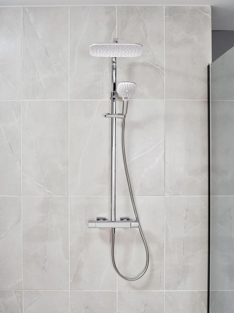 Velino Cool Touch Bar Diverter Thermostatic Shower Mixer