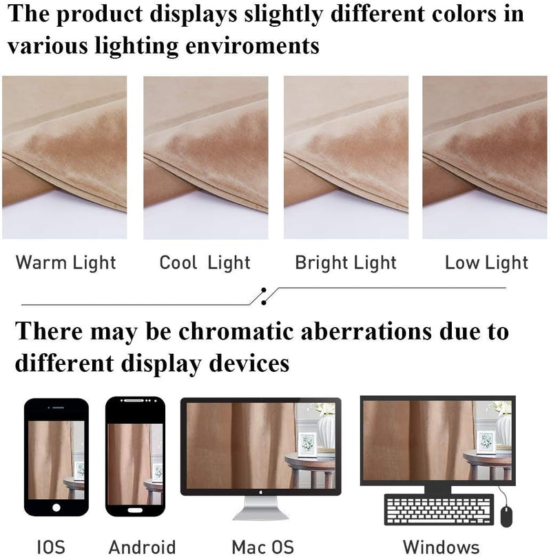 Velvet Curtains Blackout Panels 120-Inches (Set of 2)