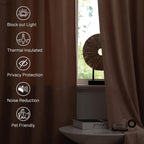 Velvet Curtains Blackout Panels 120-Inches (Set of 2)