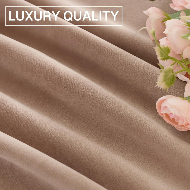 Velvet Curtains Blackout Panels 120-Inches (Set of 2)