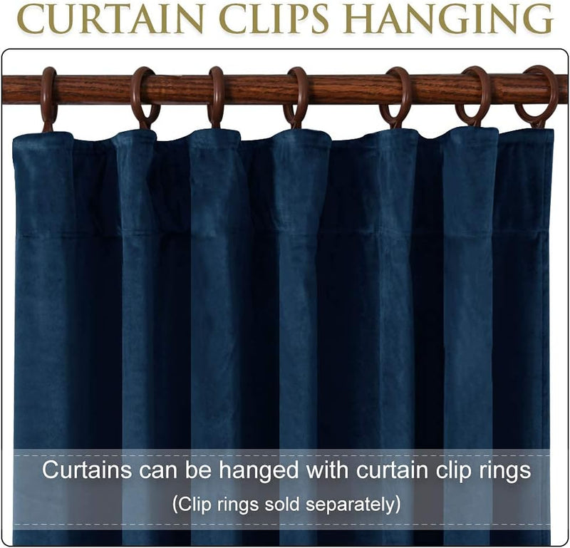 Velvet Curtains Blackout Thermal Insulated