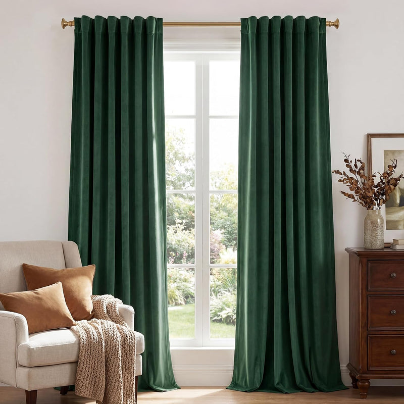 Velvet Curtains Blackout Thermal Insulated