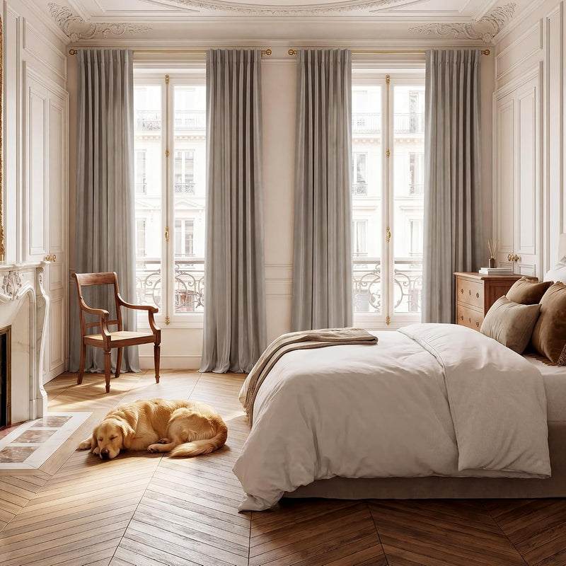 Velvet Curtains Blackout Thermal Insulated