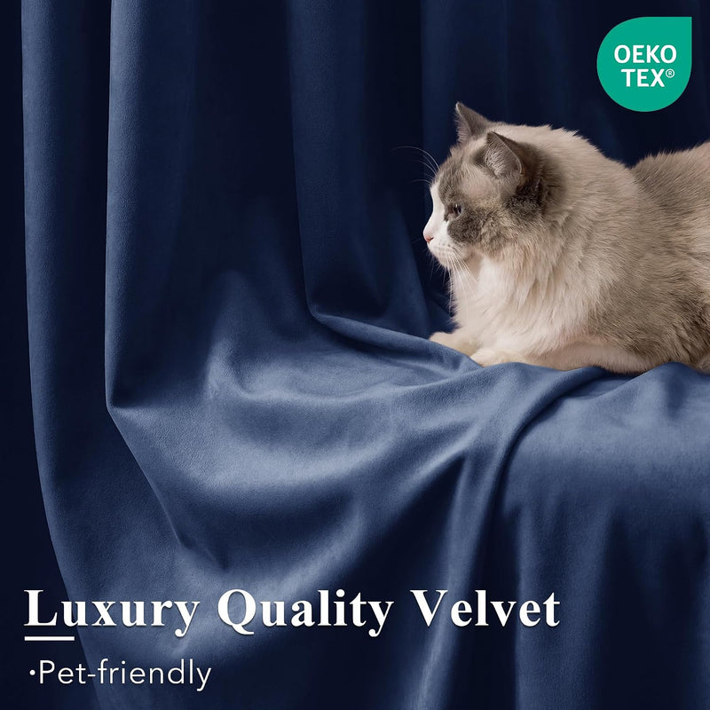 Velvet Curtains Blackout Thermal Insulated