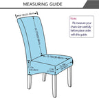 Velvet Large Size Dining Chair Covers Stretch Room (Set of 6)
