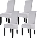 Velvet Large Size Dining Chair Covers Stretch Room (Set of 6)