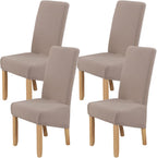 Velvet Large Size Dining Chair Covers Stretch Room (Set of 6)