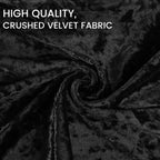 Velvet Large Size Dining Chair Covers Stretch Room (Set of 6)