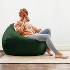 Velvet Slouchbag Bean Bag Luxury Plush Living Room