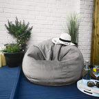 Velvet Slouchbag Bean Bag Luxury Plush Living Room