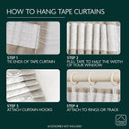 Velvet Thermal 100% Blackout Curtains with Tape Top