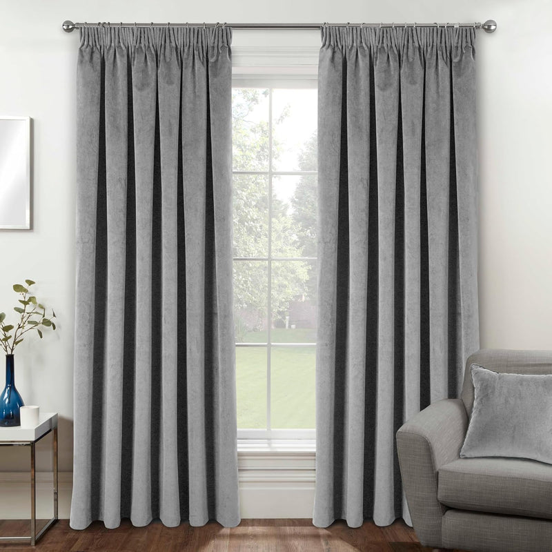 Velvet Thermal 100% Blackout Curtains with Tape Top