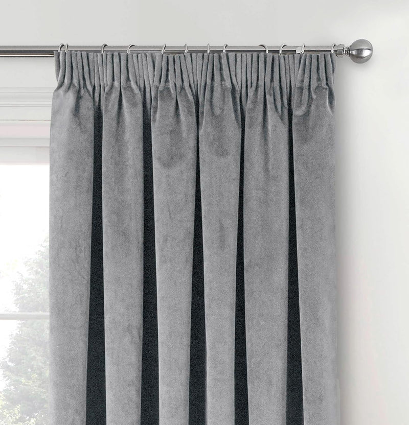 Velvet Thermal 100% Blackout Curtains with Tape Top