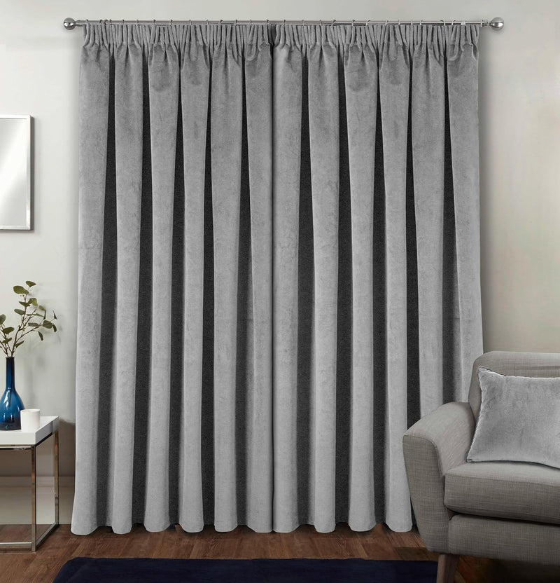 Velvet Thermal 100% Blackout Curtains with Tape Top