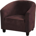 Velvet Tub Chair Slipcover High Stretch Club Covers