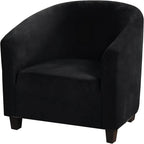 Velvet Tub Chair Slipcover High Stretch Club Covers