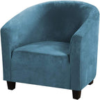 Velvet Tub Chair Slipcover High Stretch Club Covers