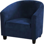 Velvet Tub Chair Slipcover High Stretch Club Covers