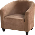Velvet Tub Chair Slipcover High Stretch Club Covers
