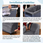 Velvet Tub Chair Slipcover High Stretch Club Covers