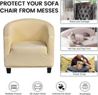 Velvet Tub Chair Slipcover High Stretch Club Covers