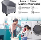 Velvet Tub Chair Slipcover High Stretch Club Covers