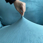 Velvet Tub Chair Slipcover High Stretch Club Covers