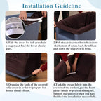 Velvet Tub Chair Slipcover High Stretch Club Covers